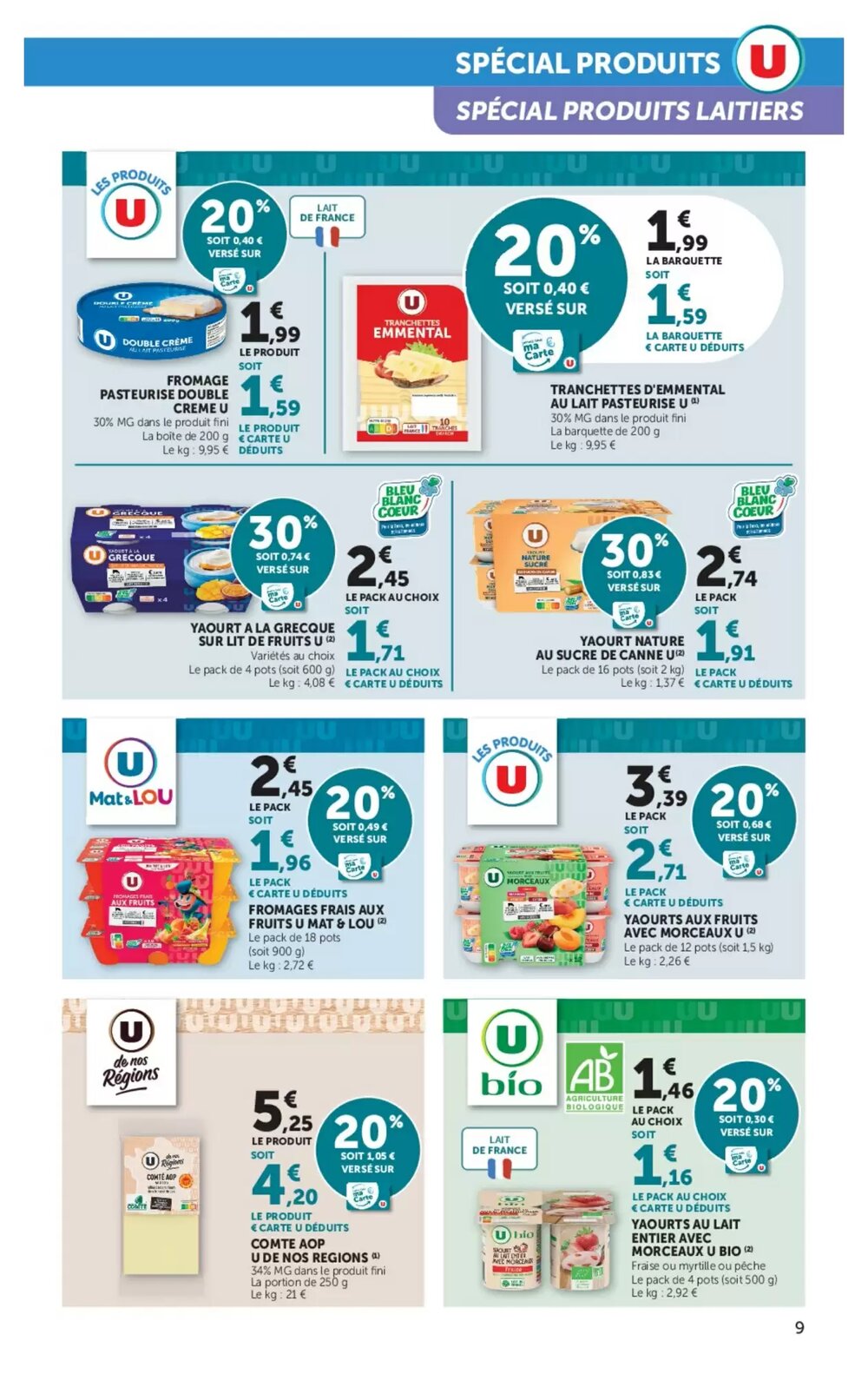 Prospectus promotionnel Super U valable à partir du 28/04/2026 - Page 9.