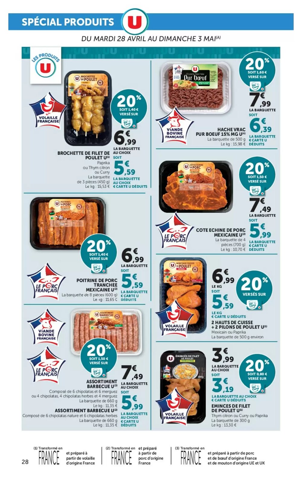 Prospectus promotionnel Hyper U valable à partir du 28/04/2026 - Page 28.