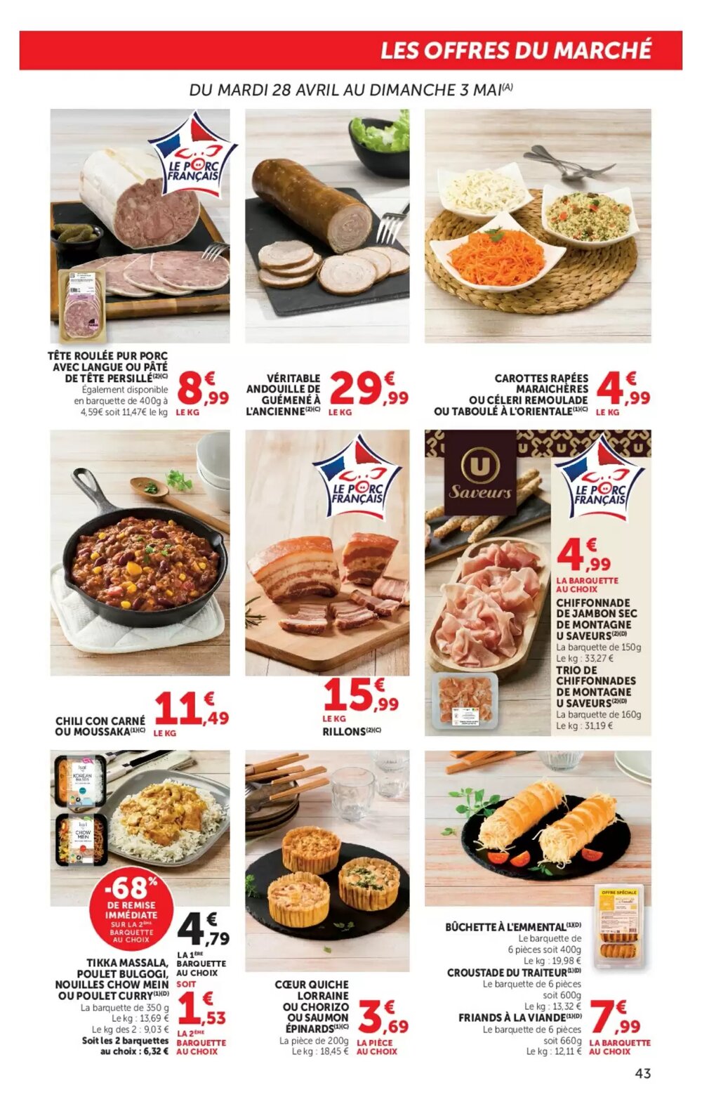 Prospectus promotionnel Hyper U valable à partir du 28/04/2026 - Page 43.