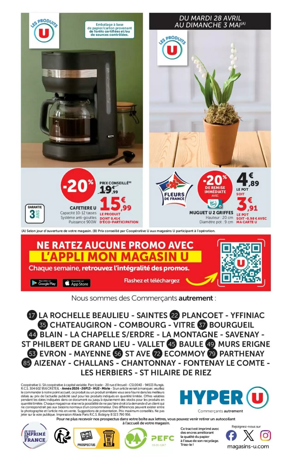 Prospectus promotionnel Hyper U valable à partir du 28/04/2026 - Page 52.