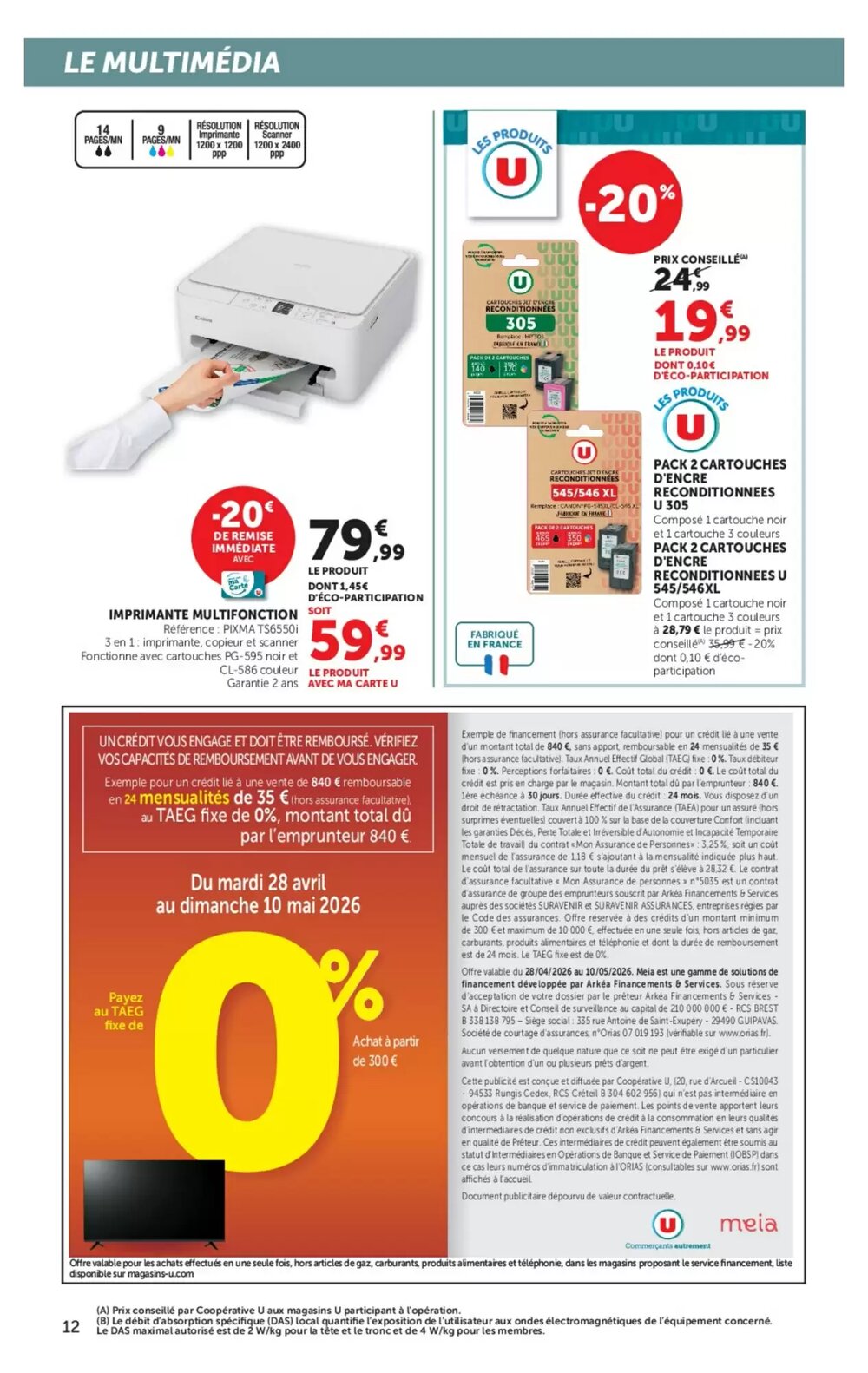 Prospectus promotionnel Hyper U valable à partir du 28/04/2026 - Page 12.