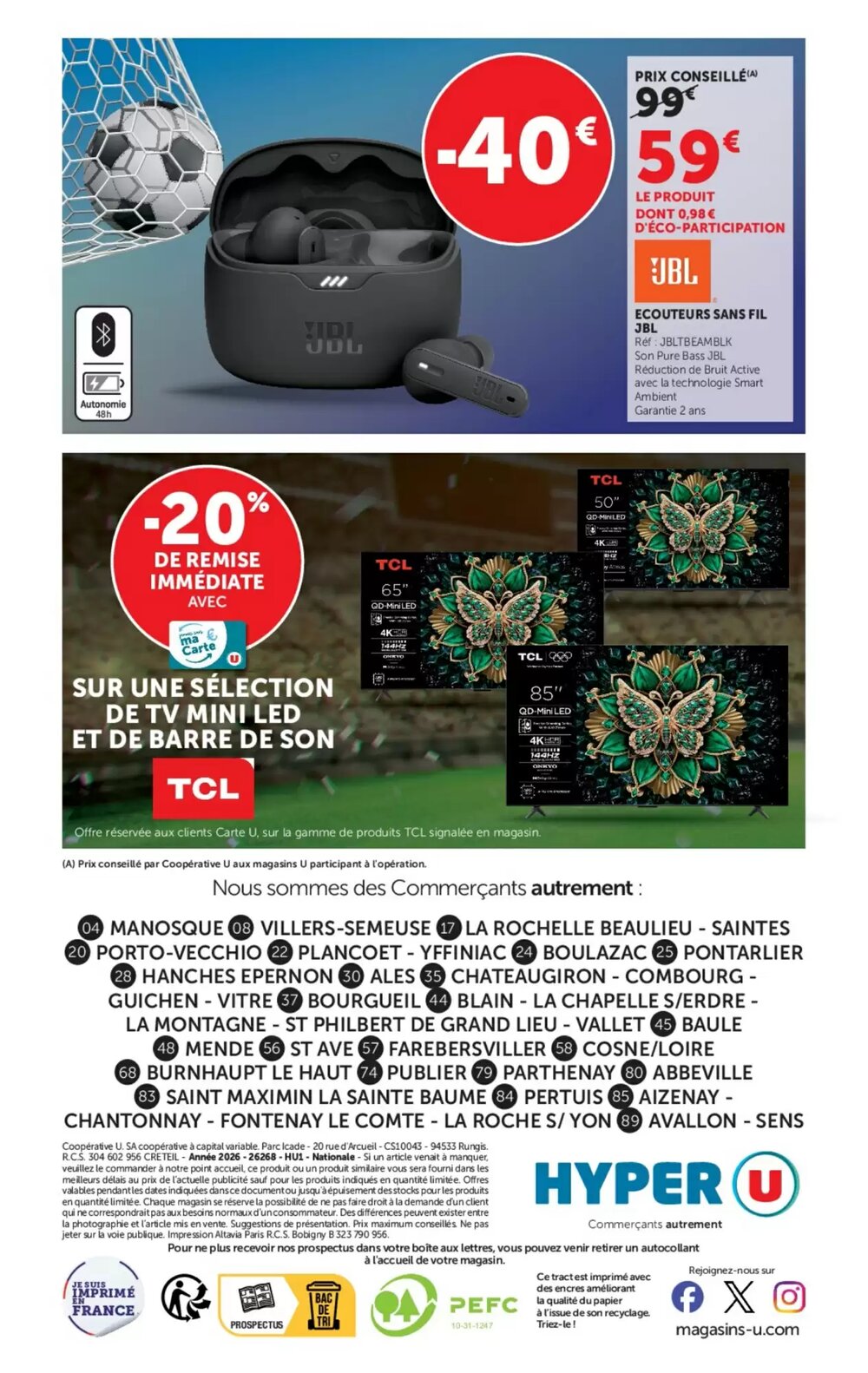 Prospectus promotionnel Hyper U valable à partir du 28/04/2026 - Page 16.