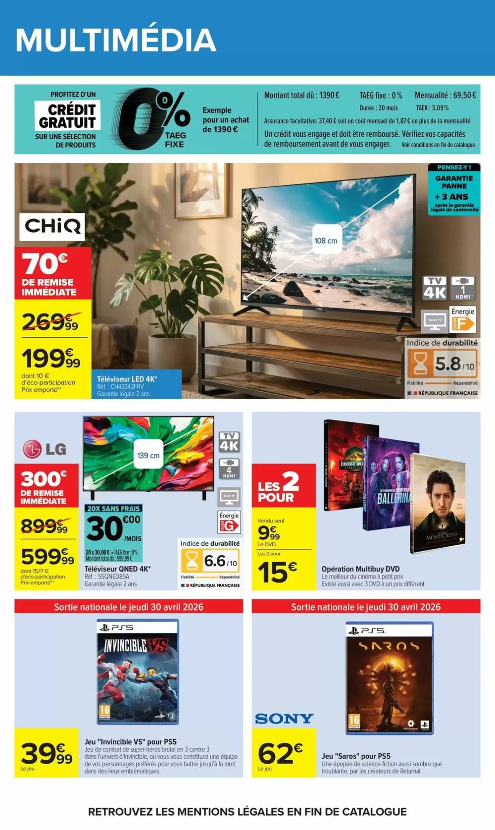 Prospectus promotionnel Carrefour valable à partir du 28/04/2026 - Page 64.