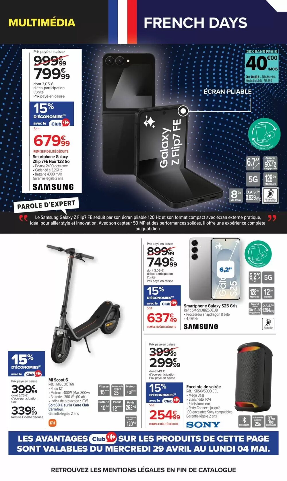 Prospectus promotionnel Carrefour valable à partir du 28/04/2026 - Page 9.