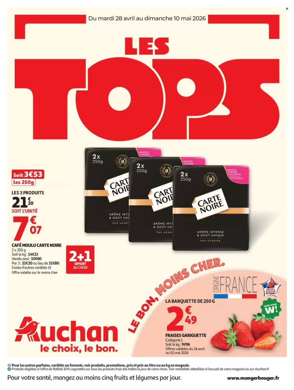 Prospectus promotionnel Auchan valable à partir du 28/04/2026 - Page 1.