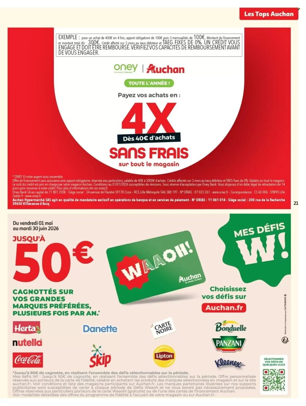 Prospectus promotionnel Auchan valable à partir du 28/04/2026 - Page 21.