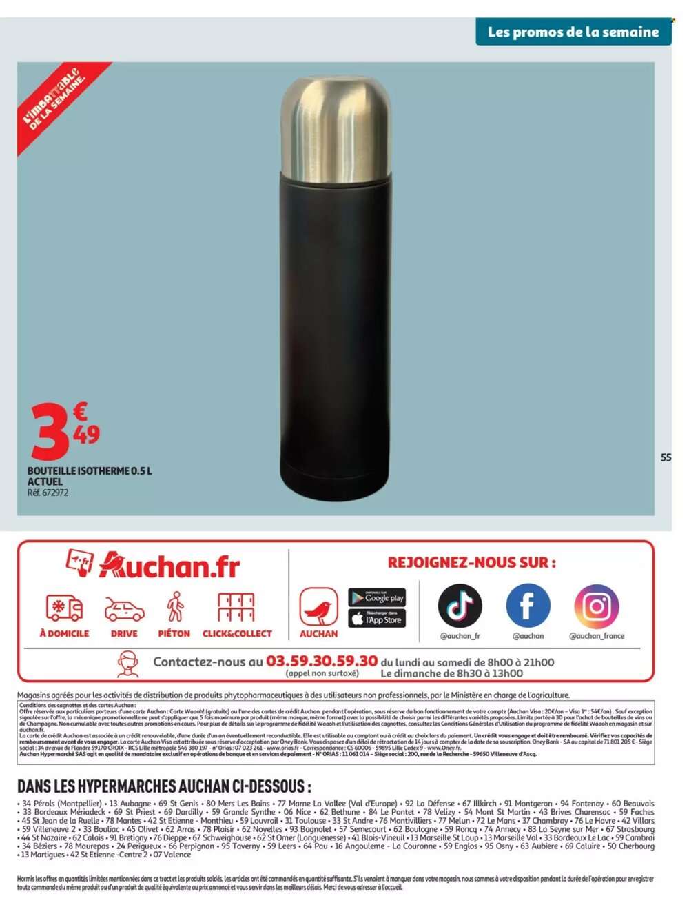Prospectus promotionnel Auchan valable à partir du 28/04/2026 - Page 55.