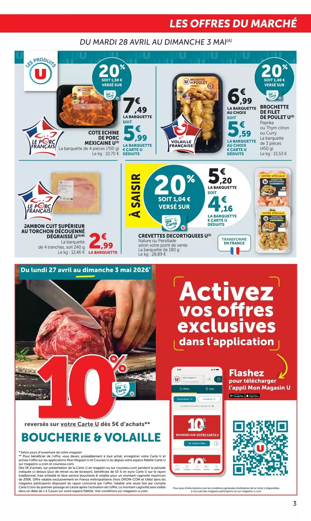 Prospectus promotionnel U Express valable à partir du 28/04/2026 - Page 3.