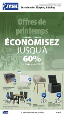 Prospectus promotionnel JYSK valable à partir du 28/04/2026