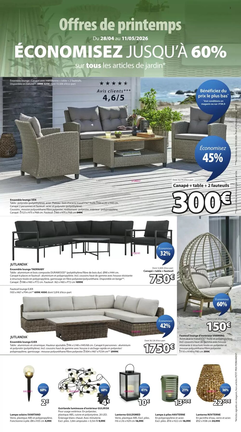 Prospectus promotionnel JYSK valable à partir du 28/04/2026 - Page 3.