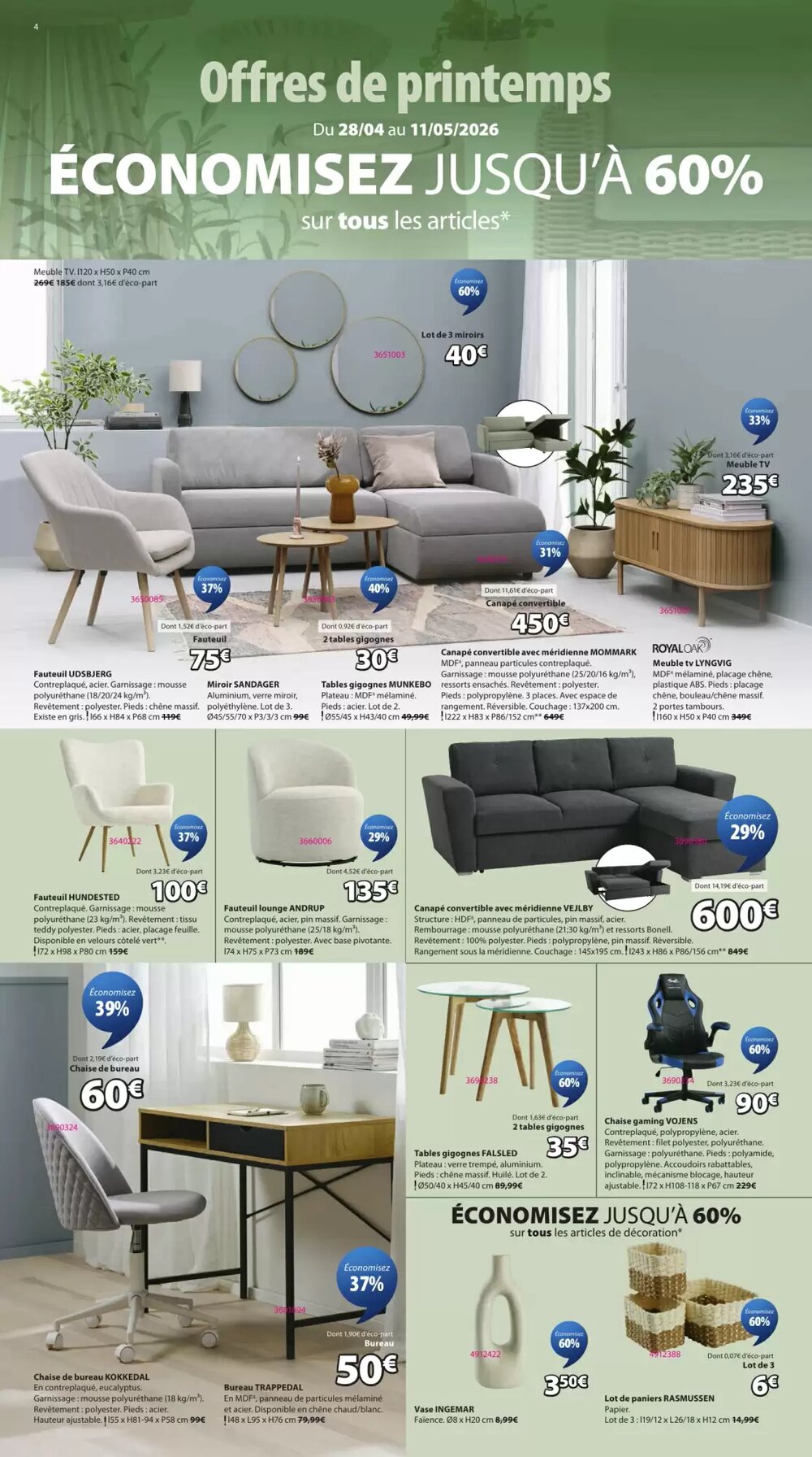 Prospectus promotionnel JYSK valable à partir du 28/04/2026 - Page 4.