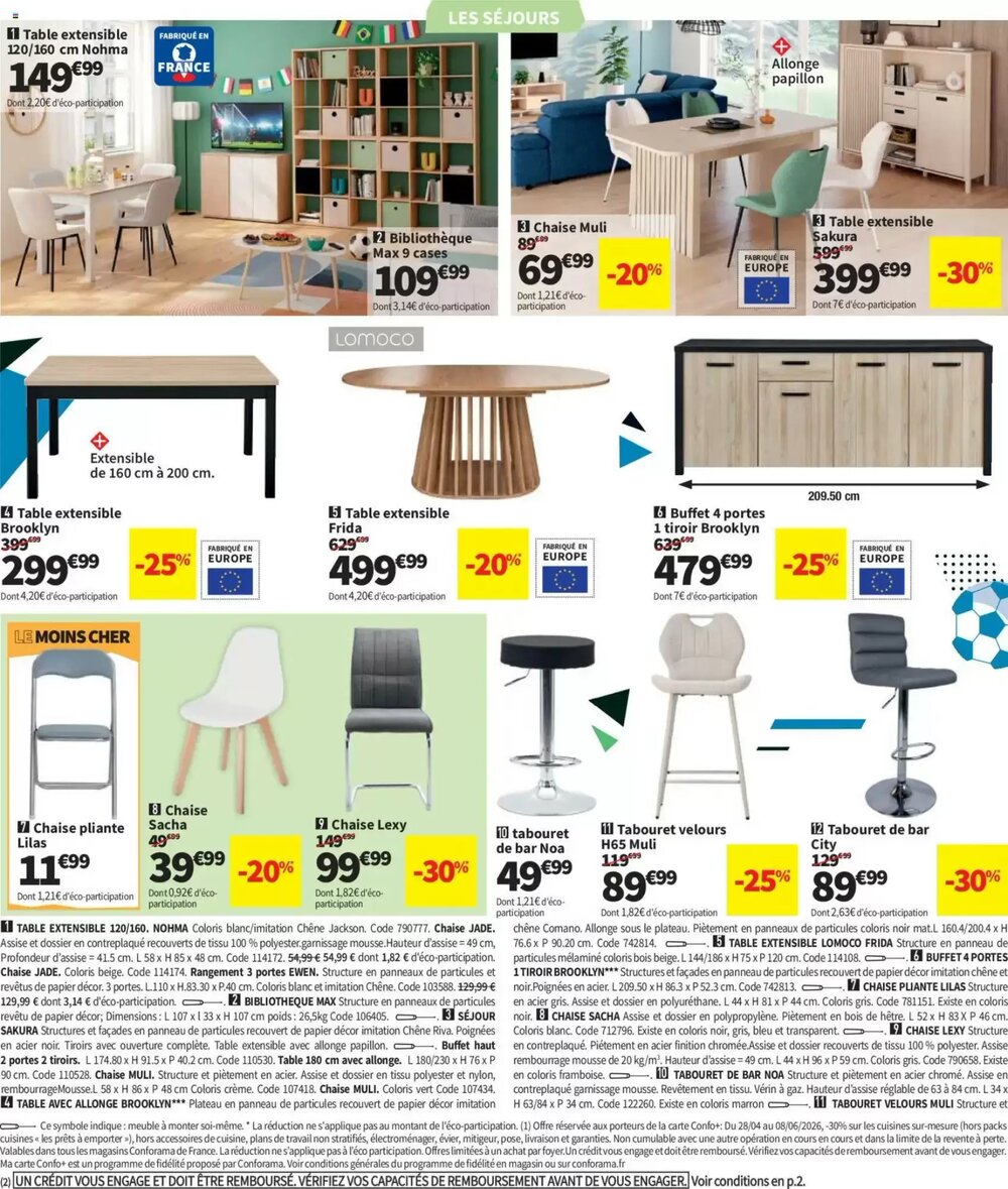 Prospectus promotionnel Conforama valable à partir du 28/04/2026 - Page 16.
