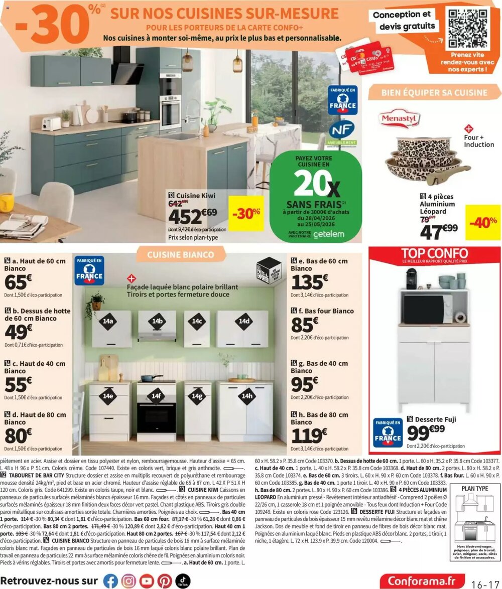 Prospectus promotionnel Conforama valable à partir du 28/04/2026 - Page 17.