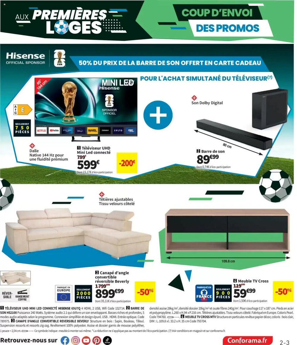 Prospectus promotionnel Conforama valable à partir du 28/04/2026 - Page 3.