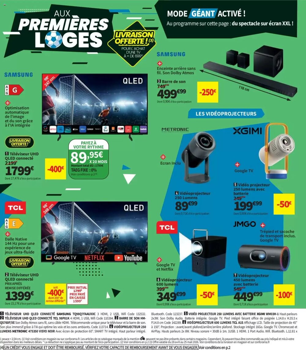 Prospectus promotionnel Conforama valable à partir du 28/04/2026 - Page 4.