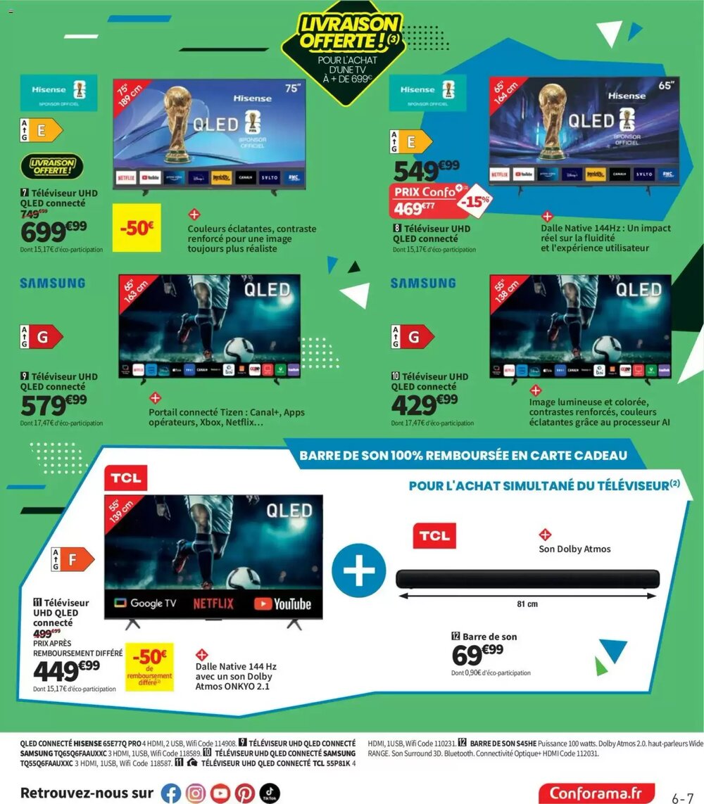 Prospectus promotionnel Conforama valable à partir du 28/04/2026 - Page 7.