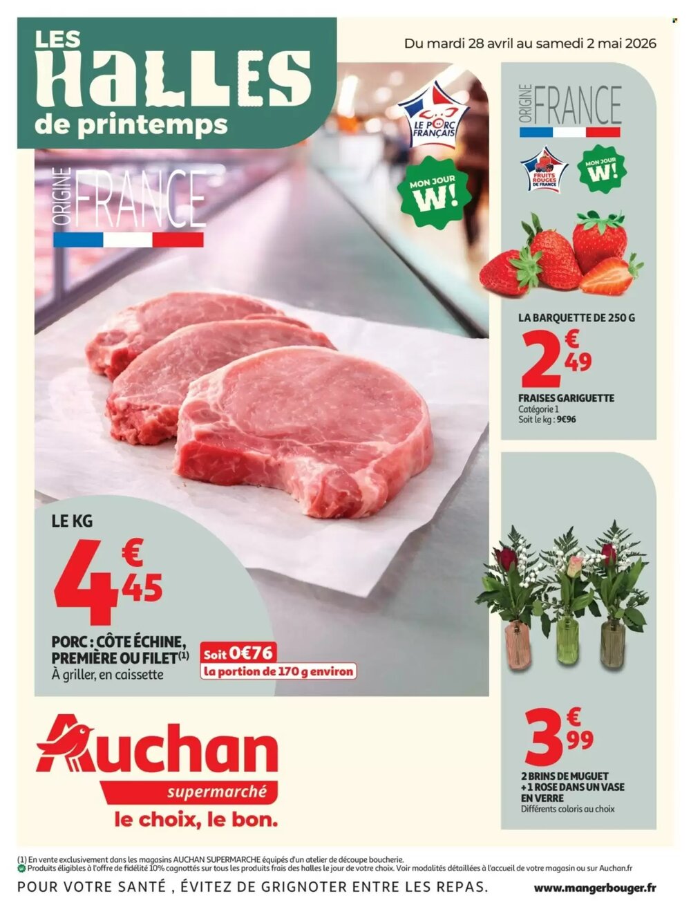 Prospectus promotionnel Auchan valable à partir du 28/04/2026 - Page 1.