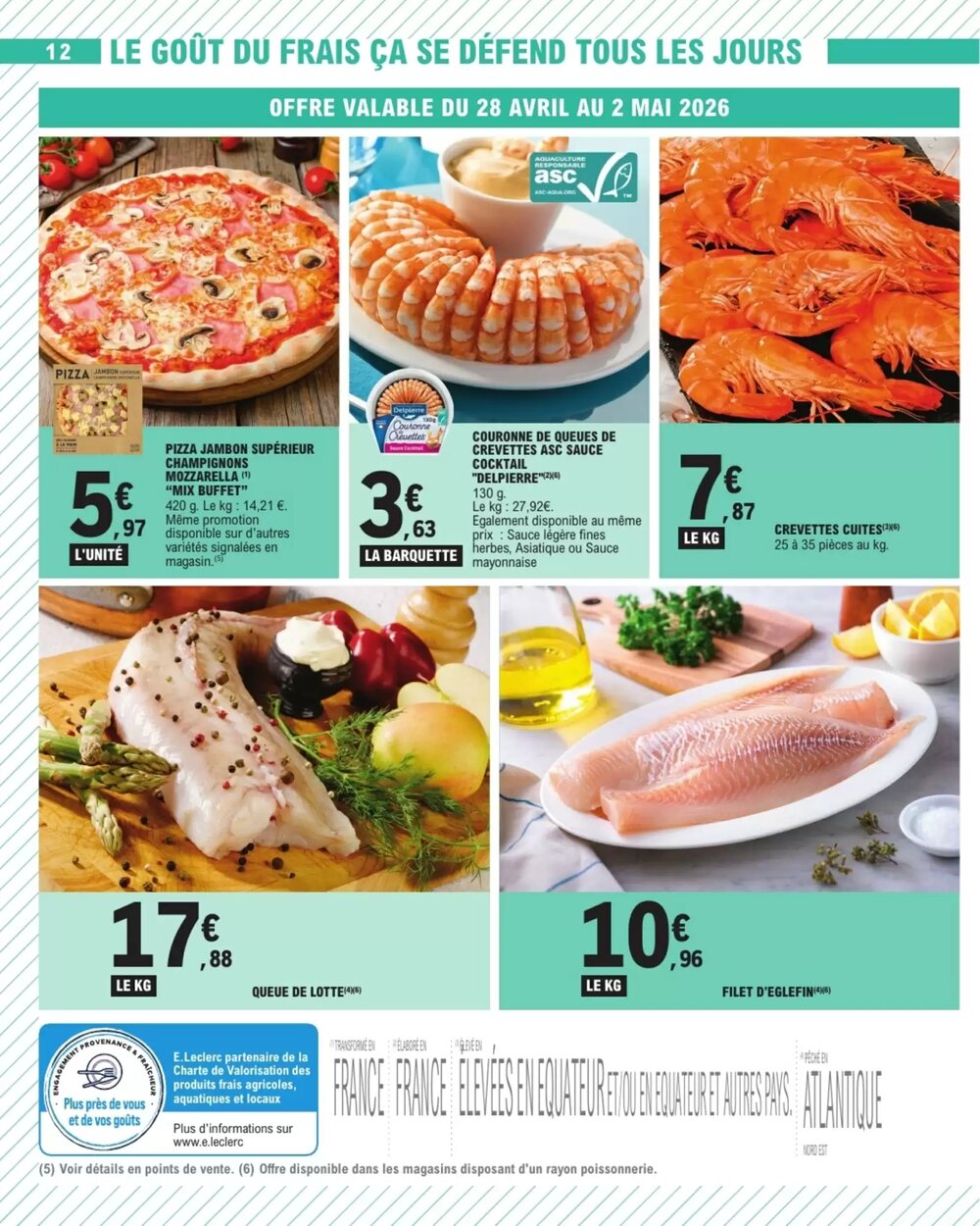Prospectus promotionnel E.Leclerc valable à partir du 28/04/2026 - Page 12.