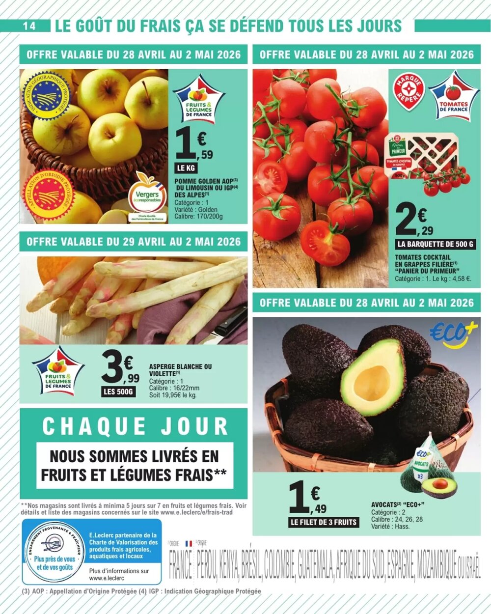 Prospectus promotionnel E.Leclerc valable à partir du 28/04/2026 - Page 14.
