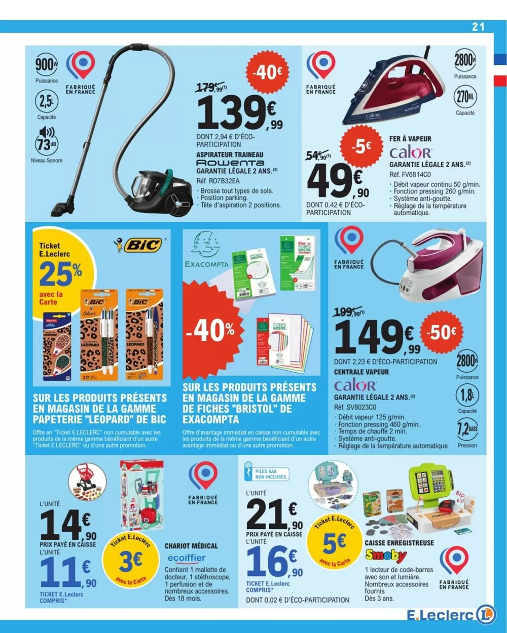 Prospectus promotionnel E.Leclerc valable à partir du 28/04/2026 - Page 21.