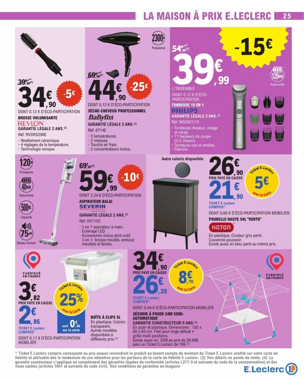 Prospectus promotionnel E.Leclerc valable à partir du 28/04/2026 - Page 25.