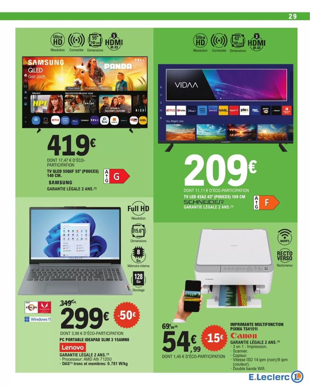 Prospectus promotionnel E.Leclerc valable à partir du 28/04/2026 - Page 29.