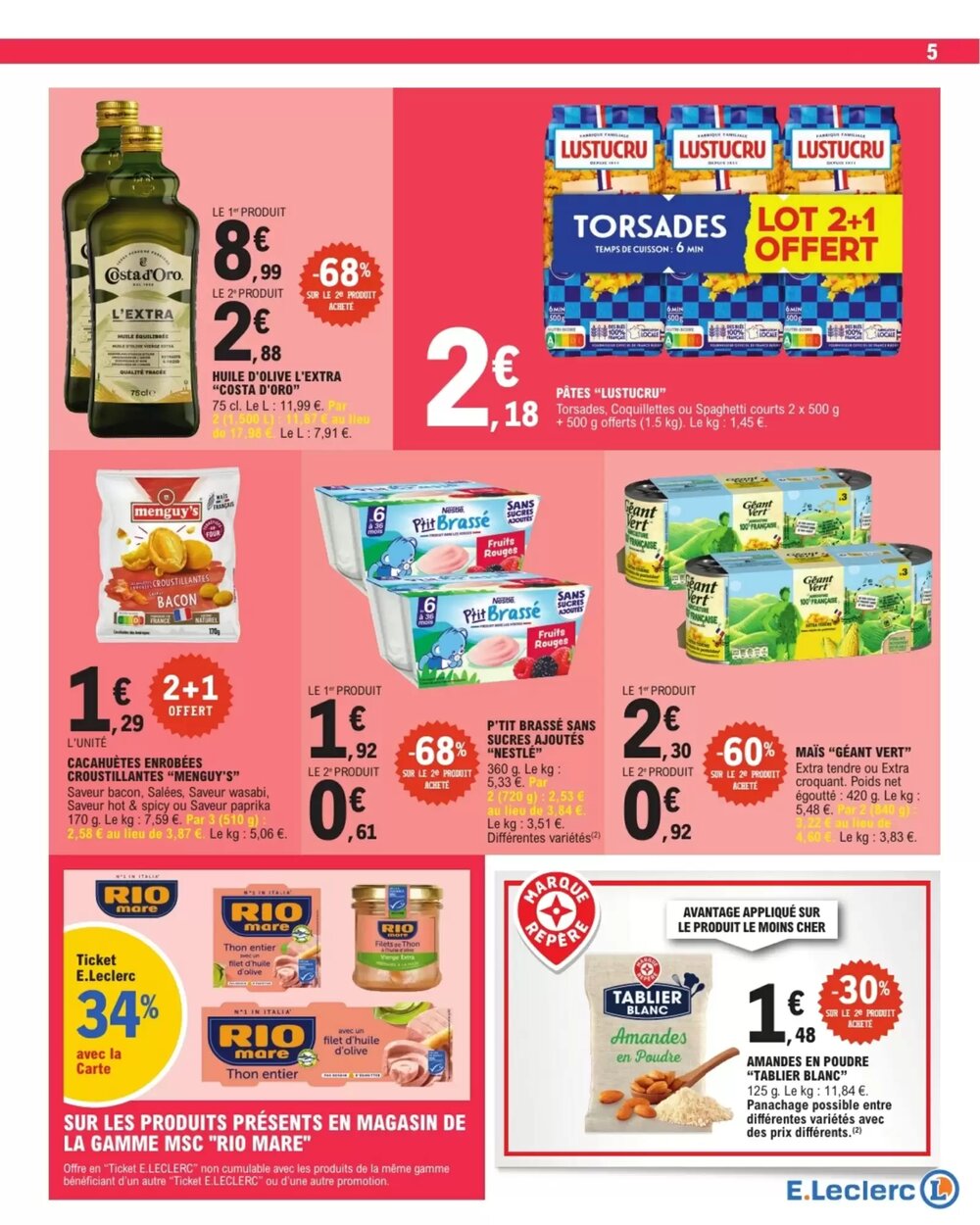 Prospectus promotionnel E.Leclerc valable à partir du 28/04/2026 - Page 5.