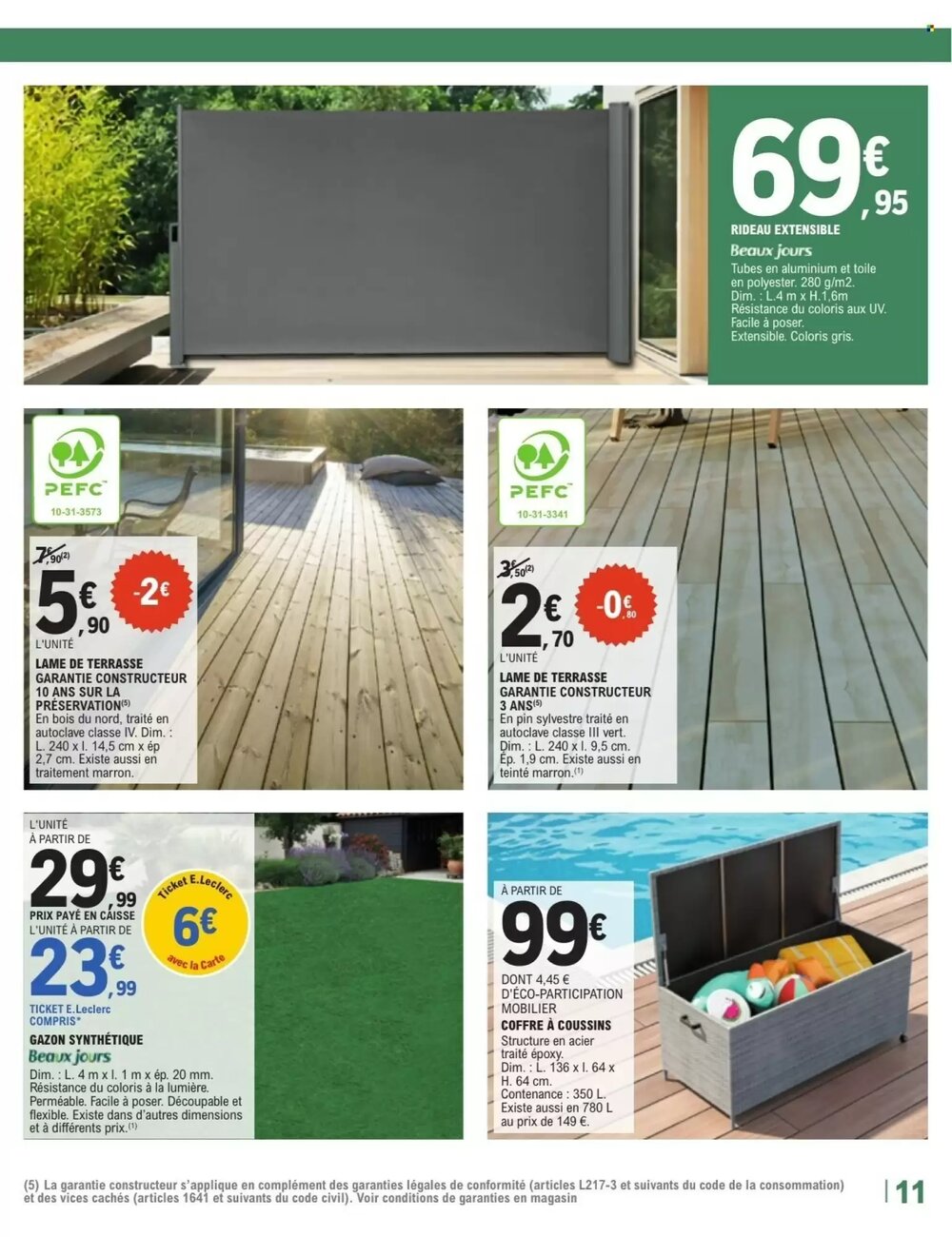 Prospectus promotionnel E.Leclerc Brico valable à partir du 28/04/2026 - Page 11.