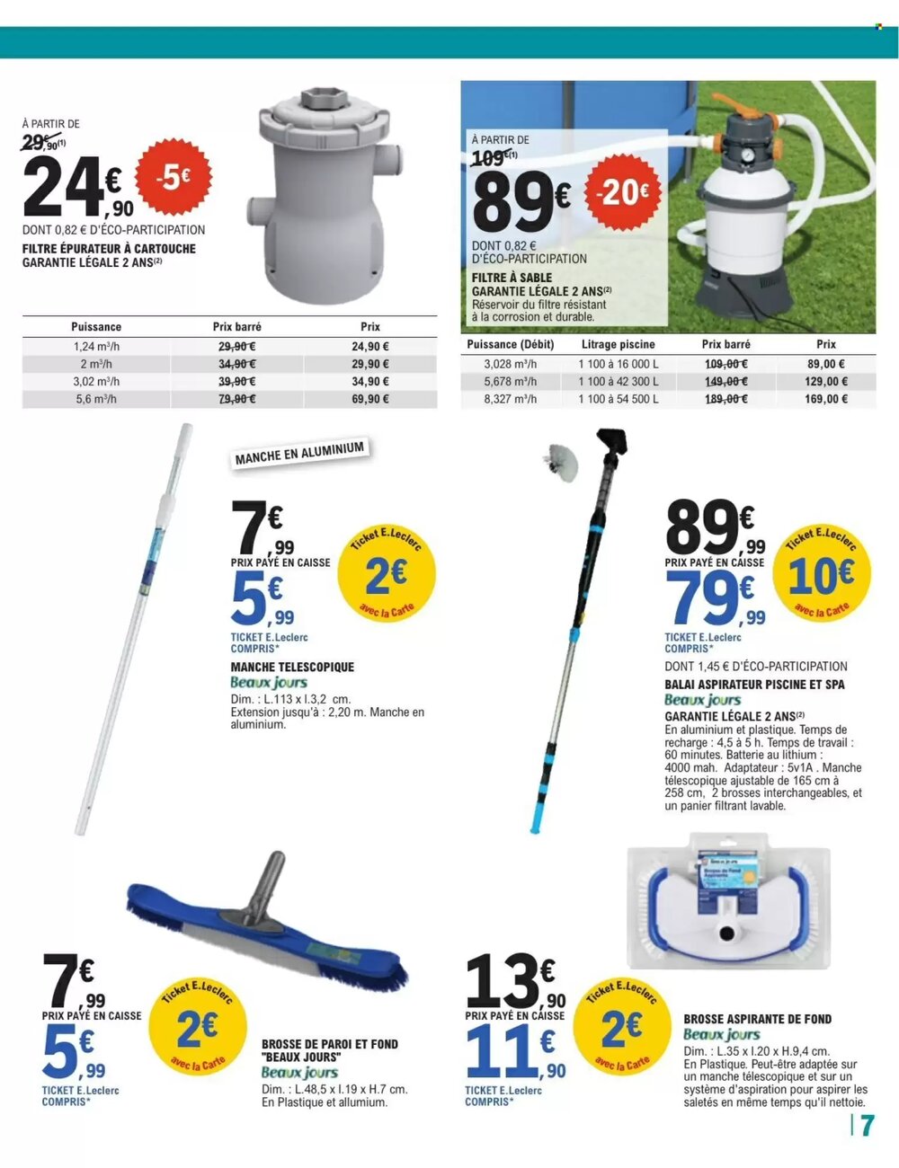 Prospectus promotionnel E.Leclerc Brico valable à partir du 28/04/2026 - Page 7.
