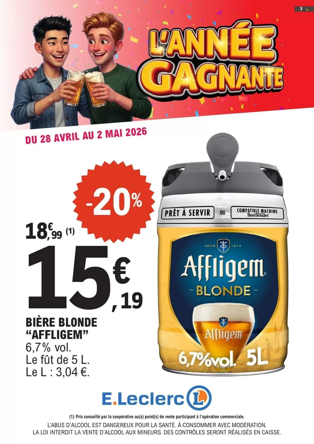 Prospectus promotionnel E.Leclerc valable à partir du 28/04/2026 - Page 3.