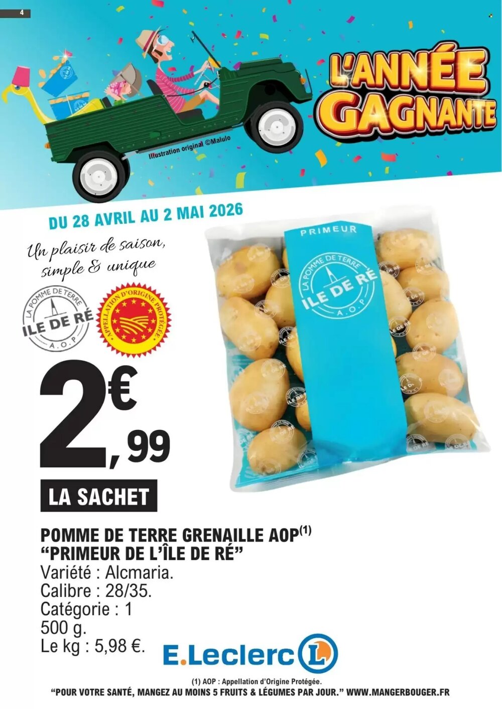 Prospectus promotionnel E.Leclerc valable à partir du 28/04/2026 - Page 4.