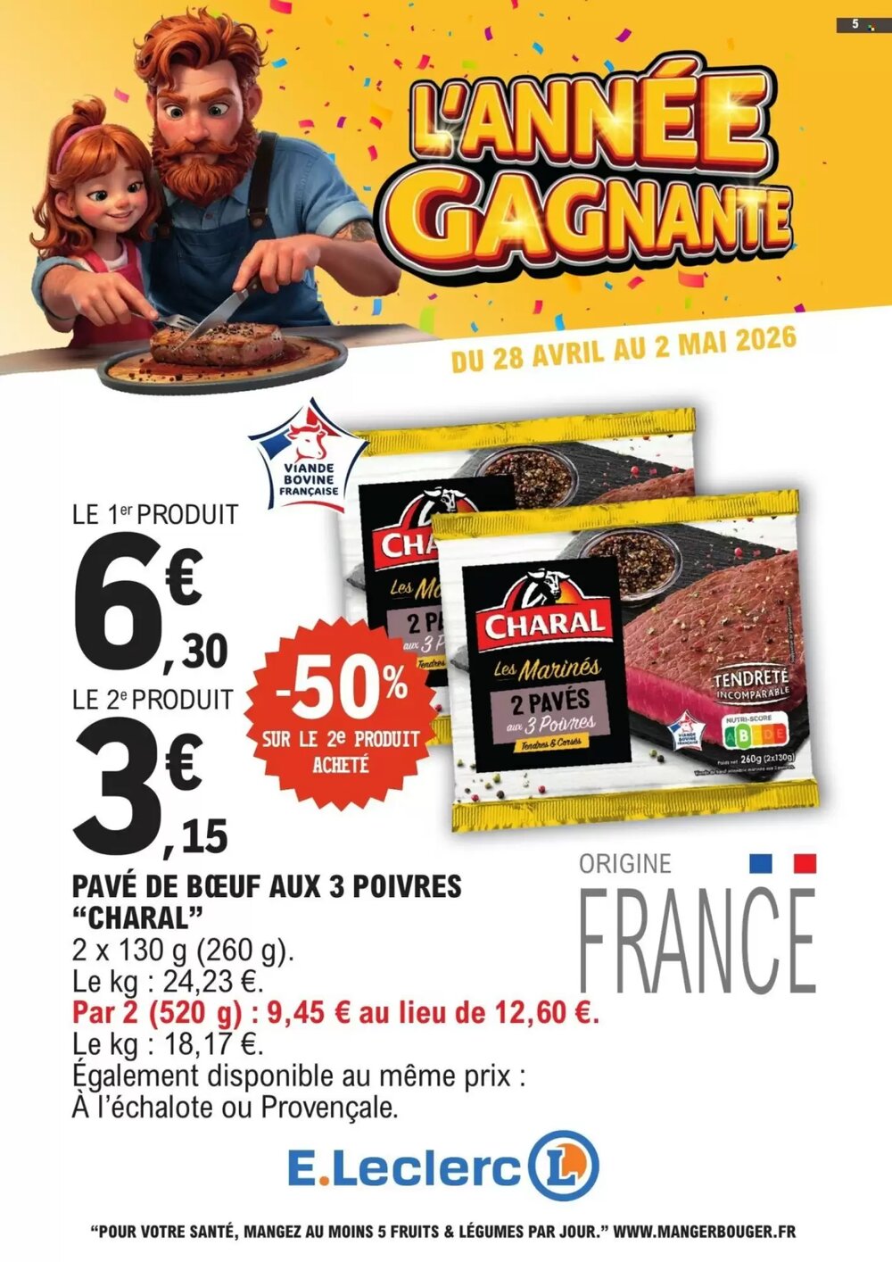 Prospectus promotionnel E.Leclerc valable à partir du 28/04/2026 - Page 5.