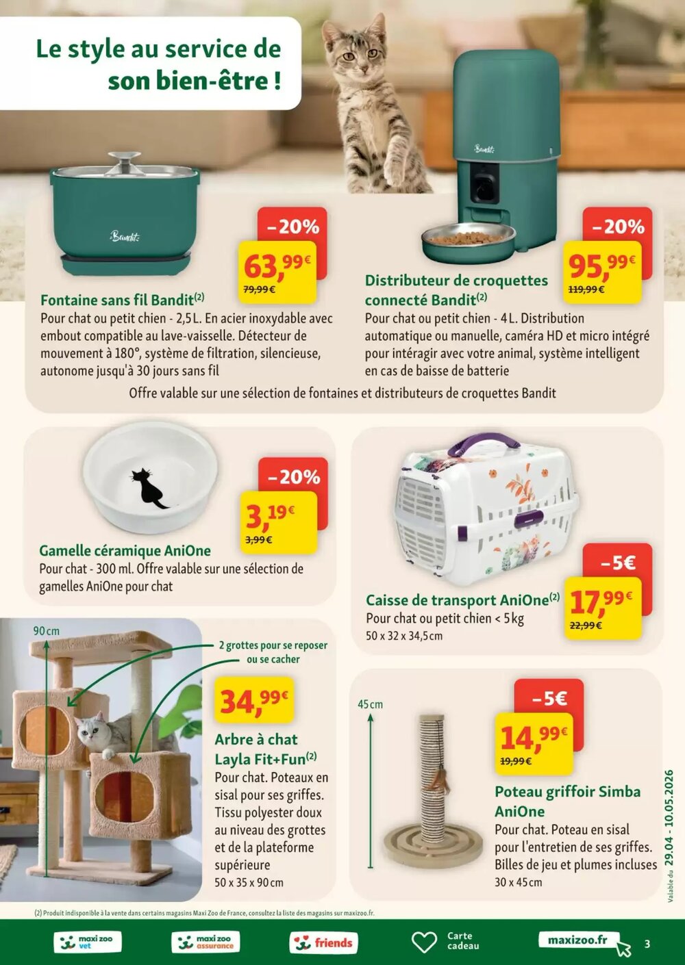 Prospectus promotionnel Maxi Zoo valable à partir du 29/04/2026 - Page 3.