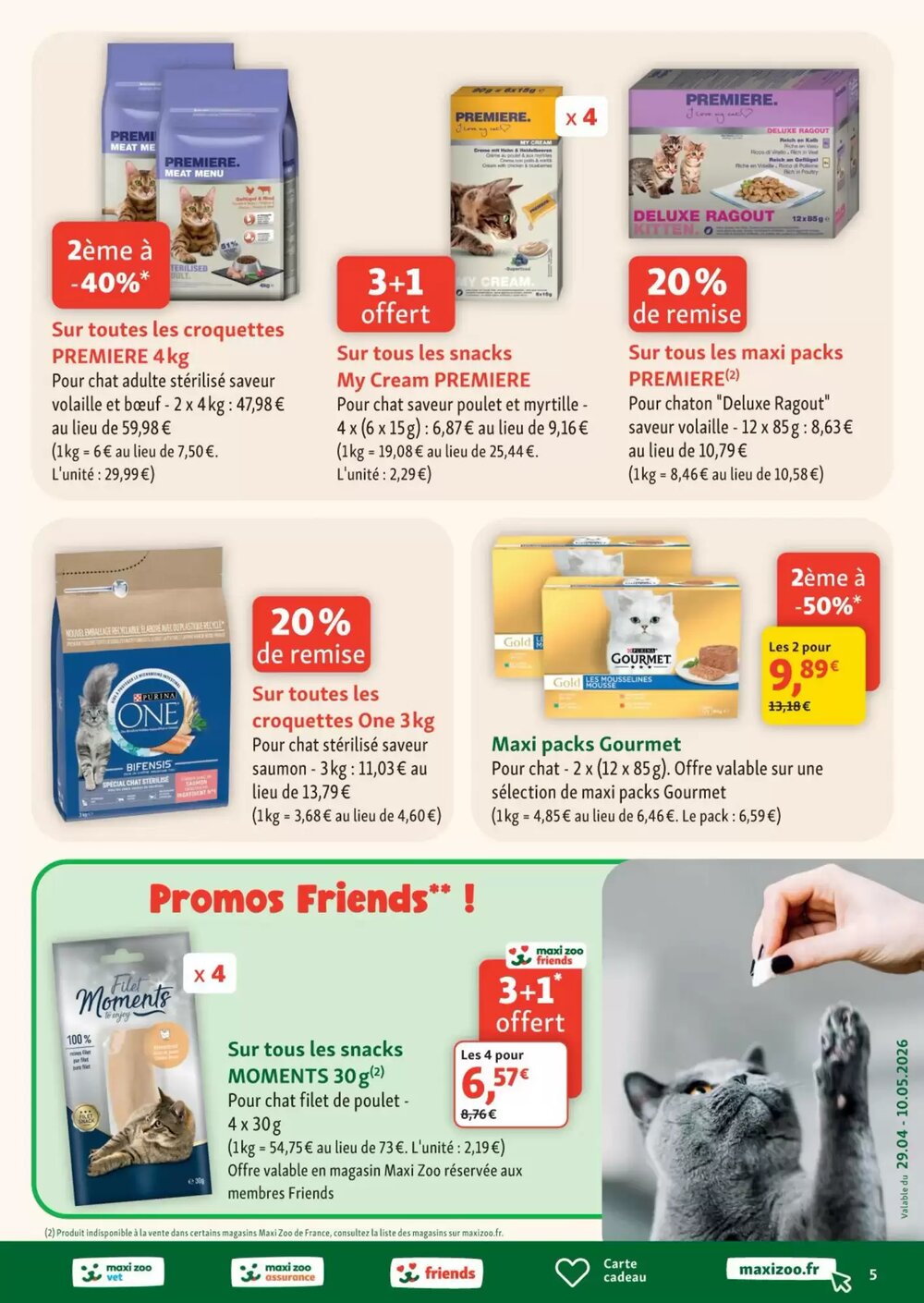 Prospectus promotionnel Maxi Zoo valable à partir du 29/04/2026 - Page 5.