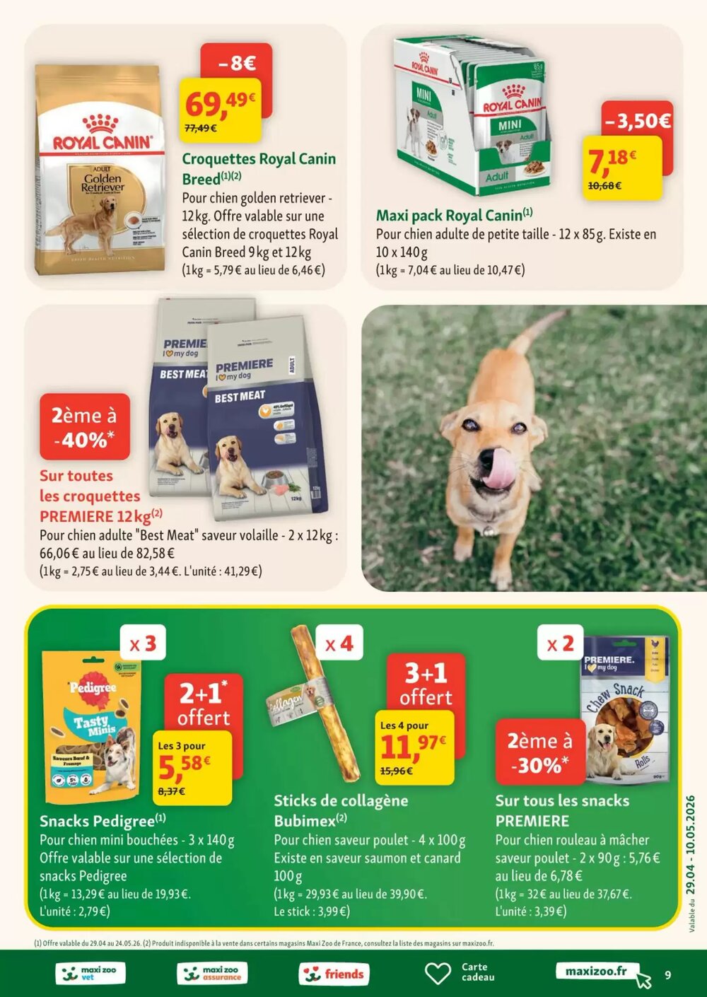 Prospectus promotionnel Maxi Zoo valable à partir du 29/04/2026 - Page 9.