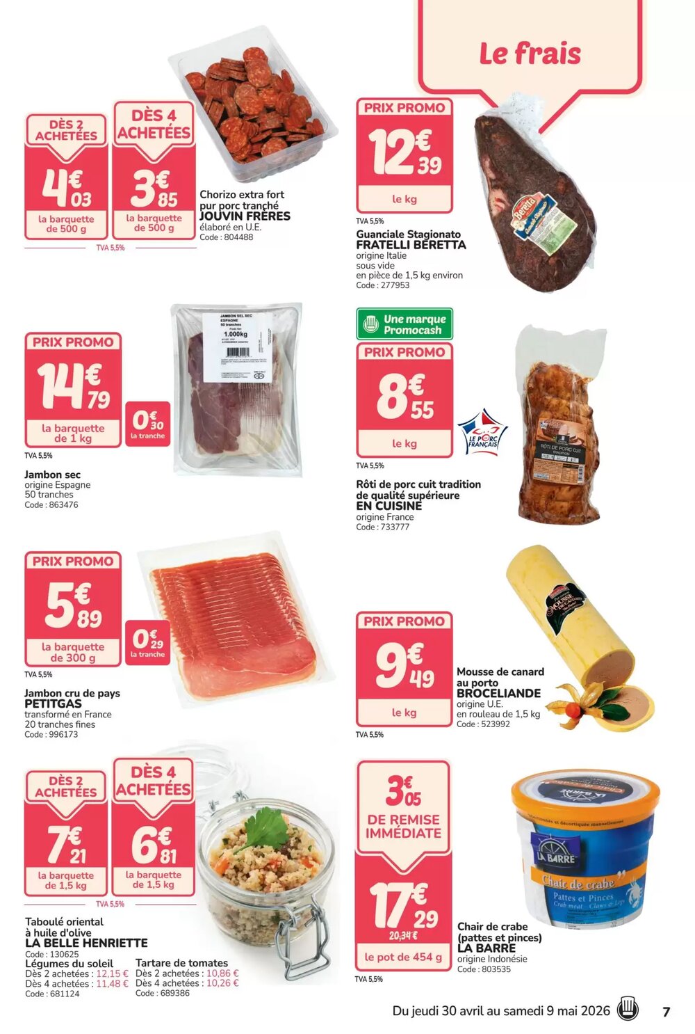 Prospectus promotionnel Promocash valable à partir du 30/04/2026 - Page 7.