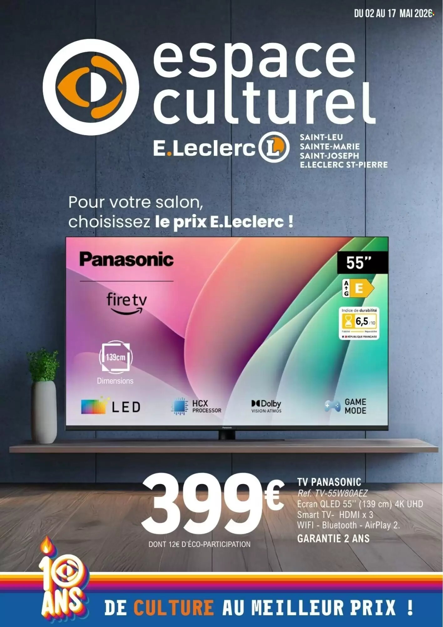Prospectus promotionnel E.Leclerc valable à partir du 02/05/2026 - Page 1.