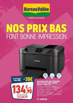 Prospectus promotionnel Bureau Vallée valable à partir du 03/05/2026