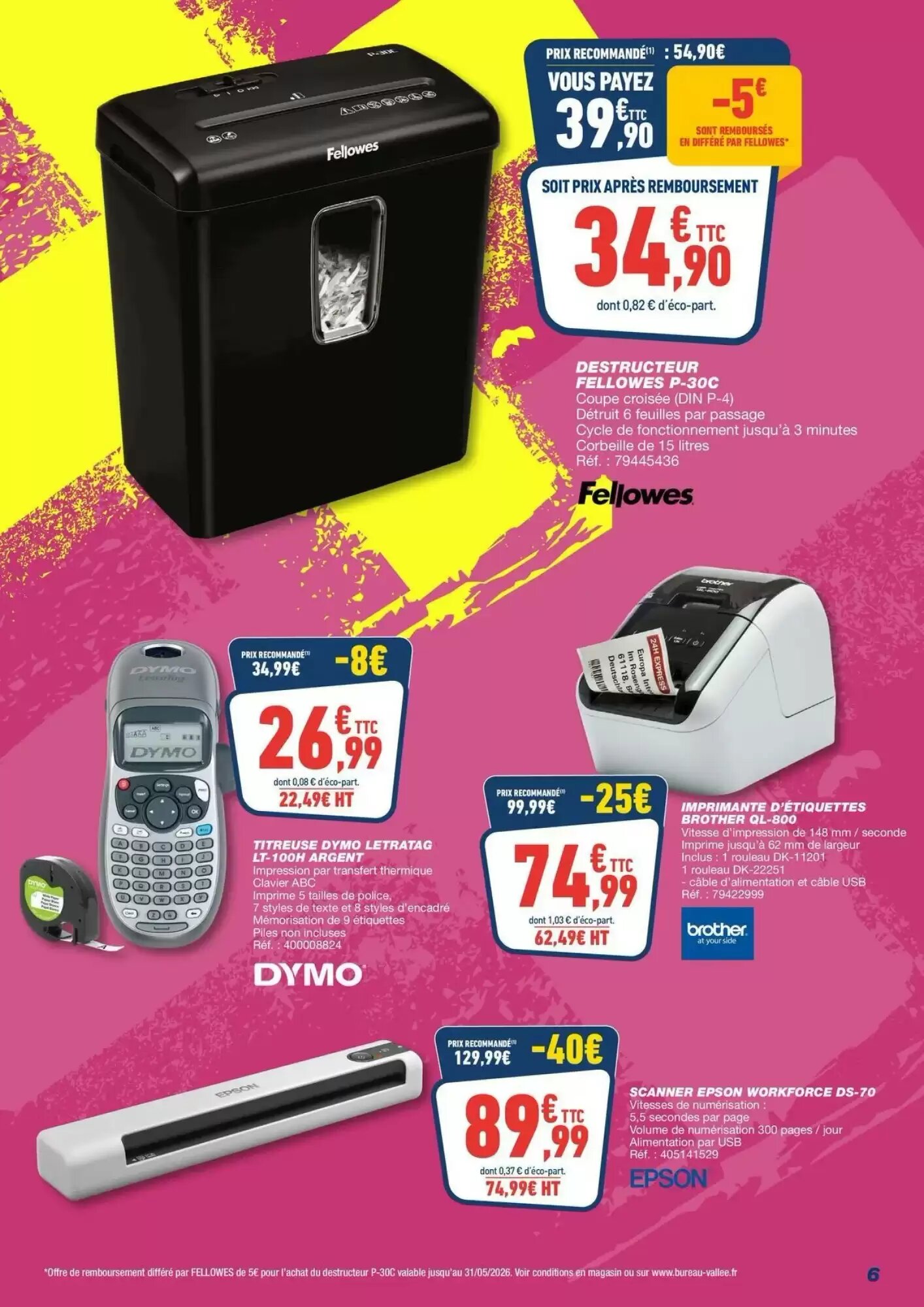 Prospectus promotionnel Bureau Vallée valable à partir du 03/05/2026 - Page 6.