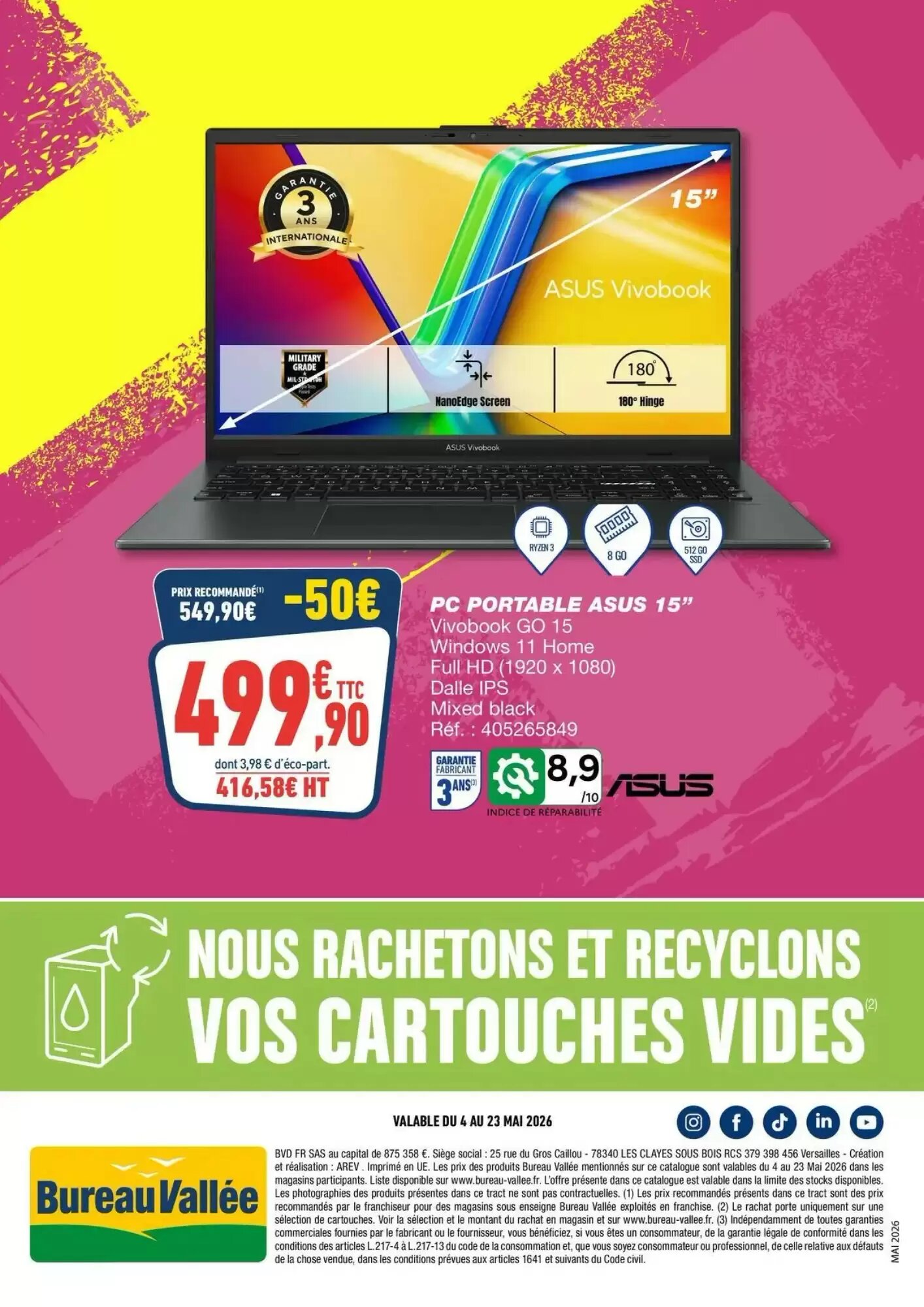 Prospectus promotionnel Bureau Vallée valable à partir du 03/05/2026 - Page 8.