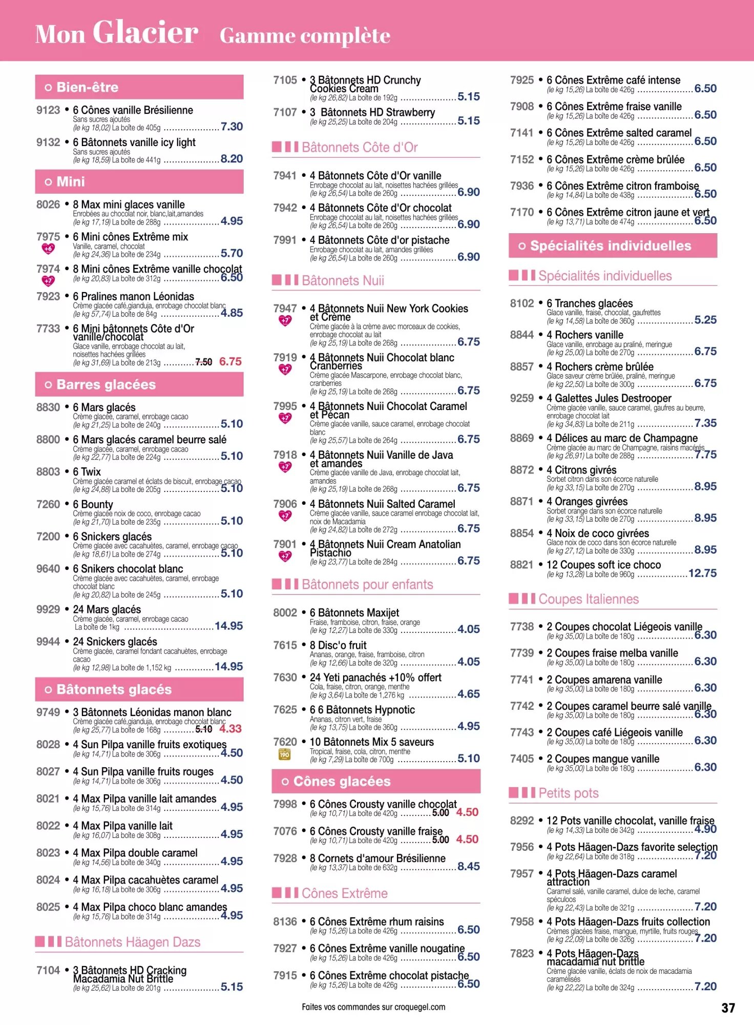 Prospectus promotionnel Croque Gel valable à partir du 04/05/2026 - Page 37.