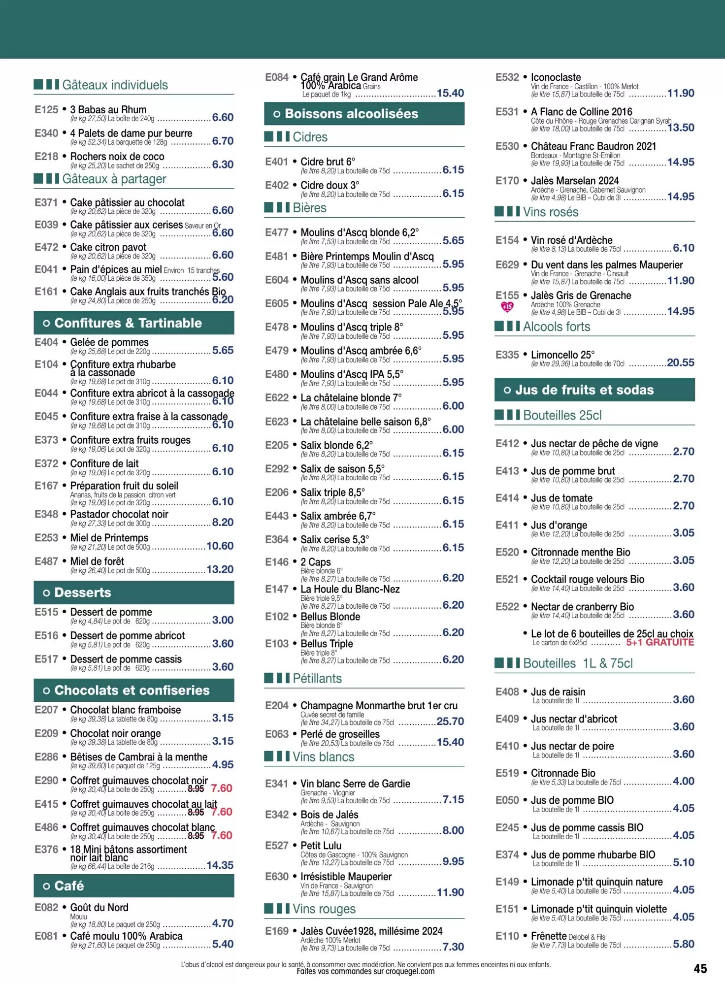 Prospectus promotionnel Croque Gel valable à partir du 04/05/2026 - Page 45.