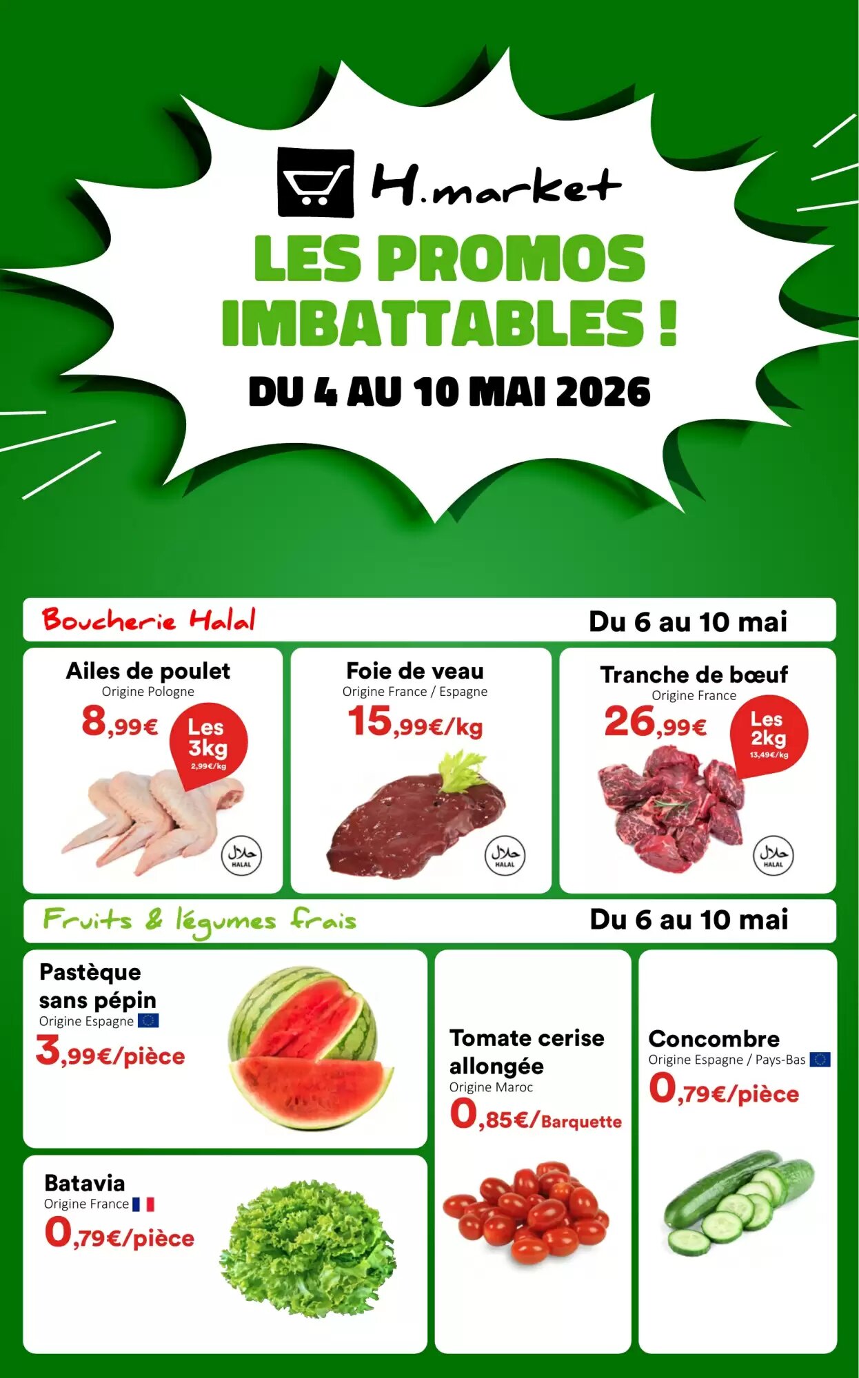 Prospectus promotionnel Hmarket valable à partir du 04/05/2026 - Page 1.
