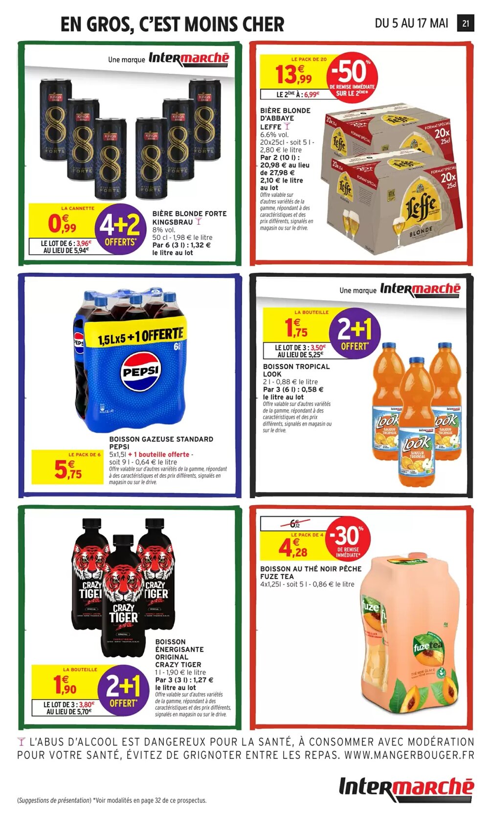 Prospectus promotionnel Intermarché valable à partir du 05/05/2026 - Page 21.