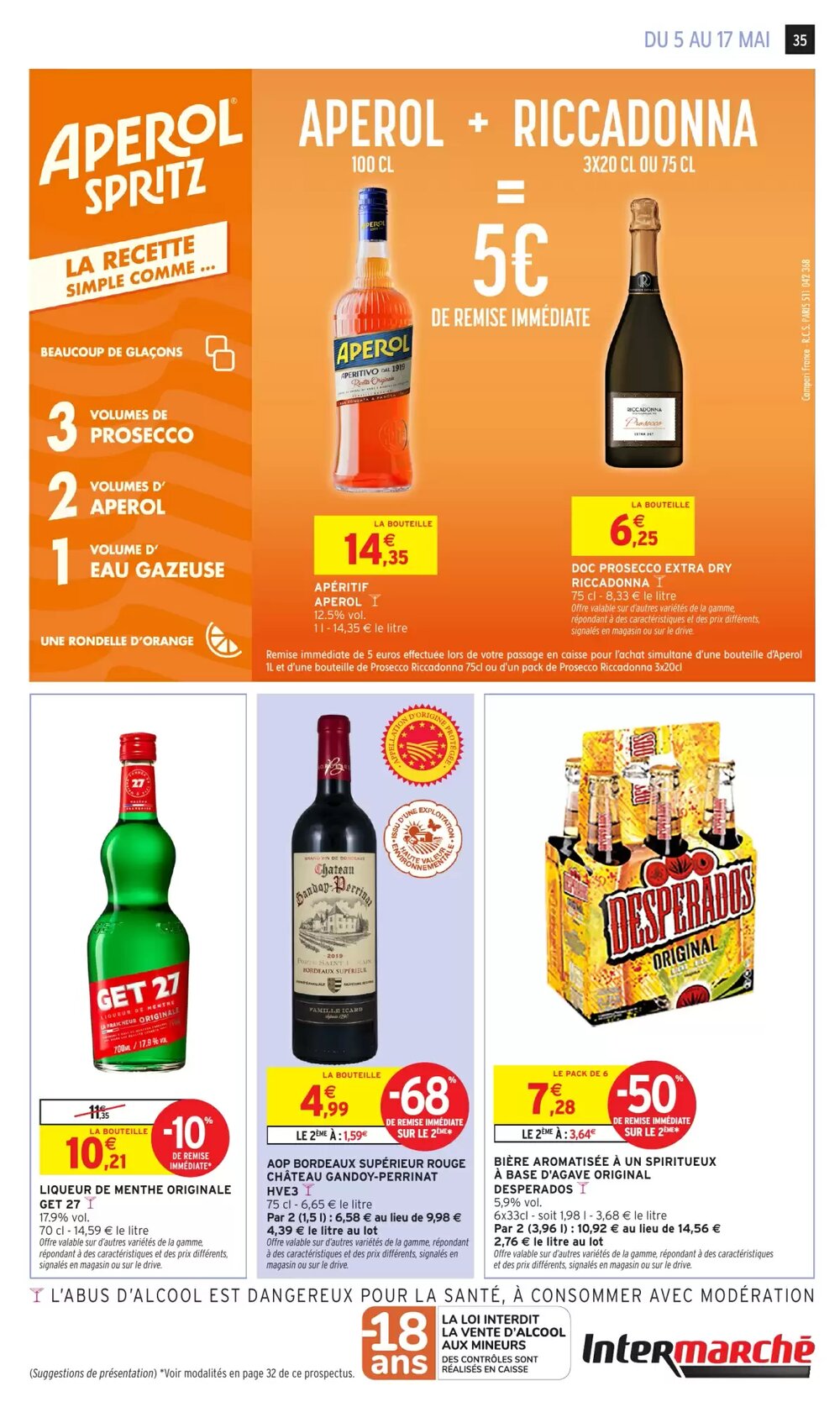 Prospectus promotionnel Intermarché valable à partir du 05/05/2026 - Page 35.