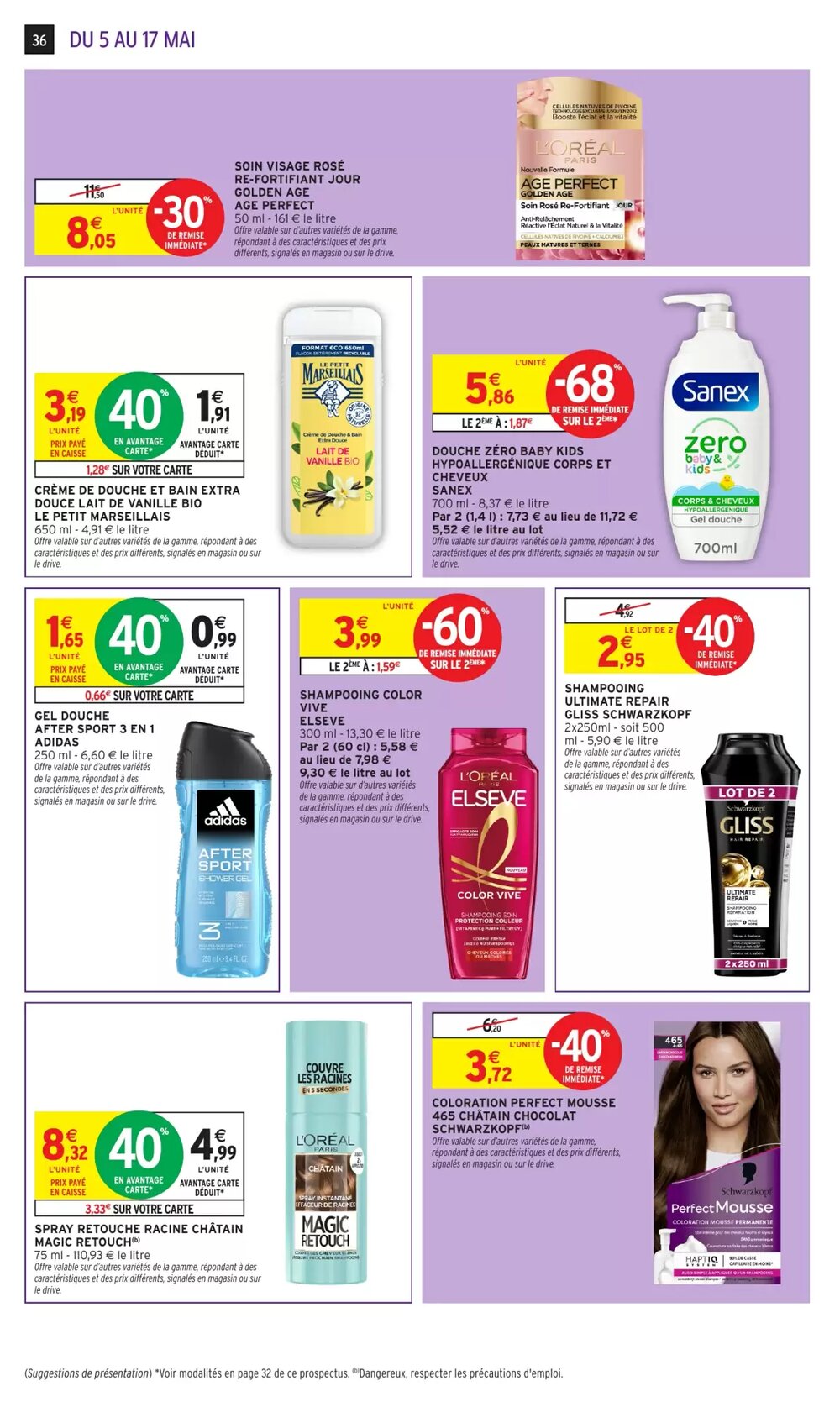Prospectus promotionnel Intermarché valable à partir du 05/05/2026 - Page 36.