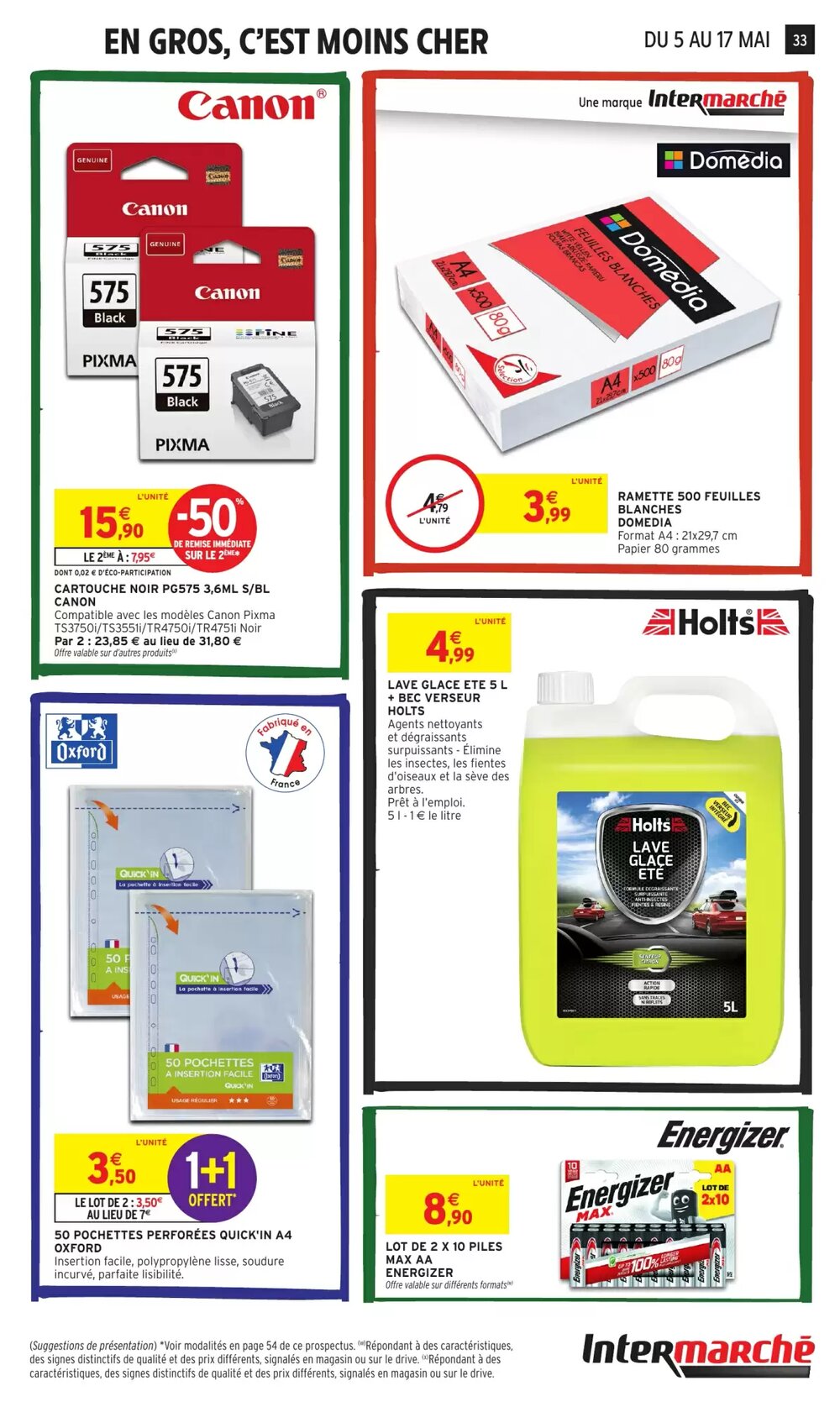 Prospectus promotionnel Intermarché Hyper valable à partir du 05/05/2026 - Page 33.