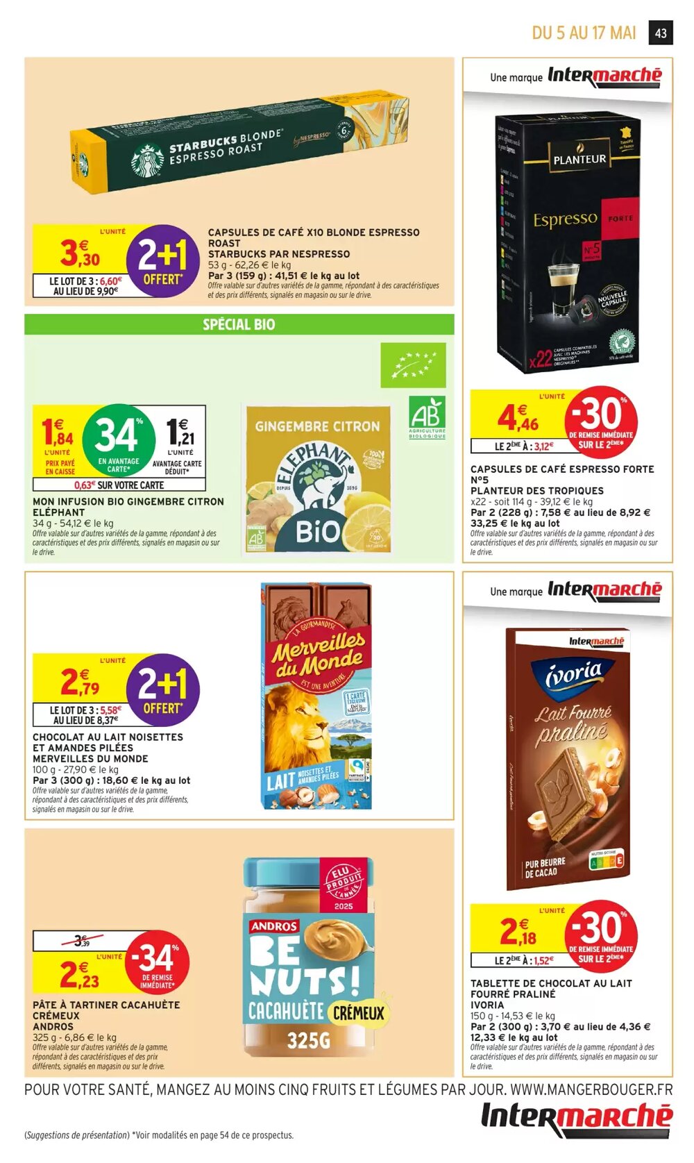Prospectus promotionnel Intermarché Hyper valable à partir du 05/05/2026 - Page 43.