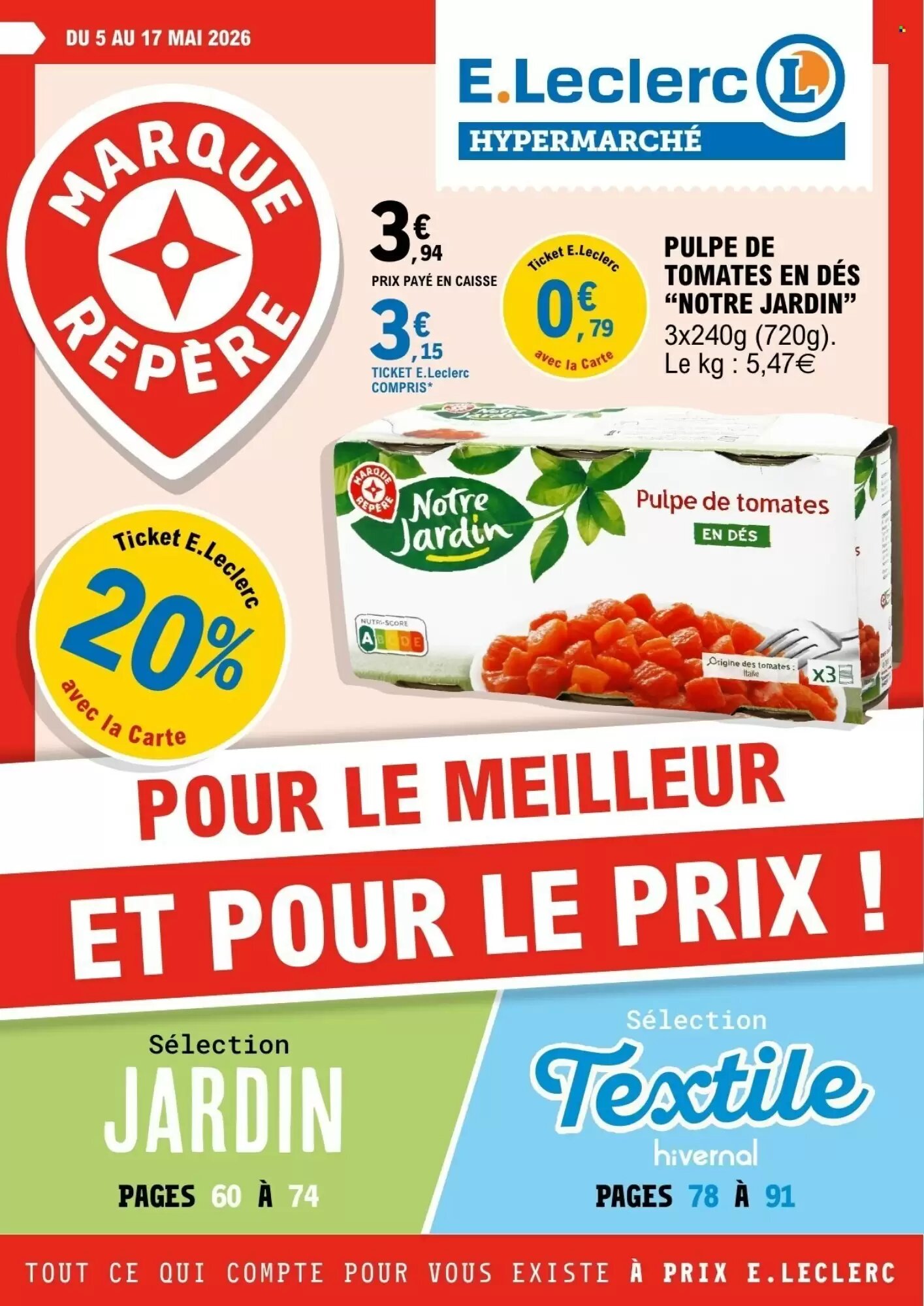 Prospectus promotionnel E.Leclerc valable à partir du 05/05/2026 - Page 1.