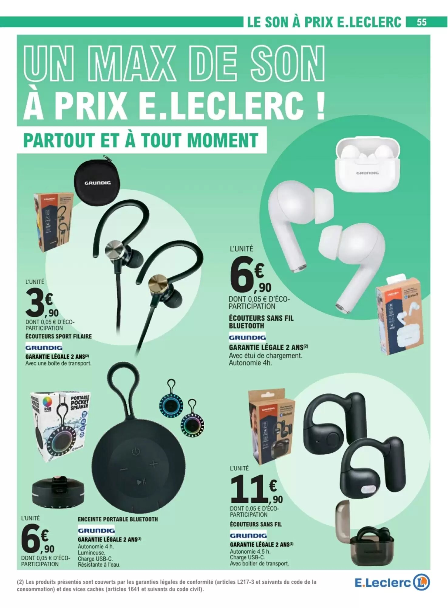 Prospectus promotionnel E.Leclerc valable à partir du 05/05/2026 - Page 55.
